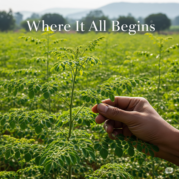 The Journey of Our 10:1 Moringa Extract -- From Farm to Capsule