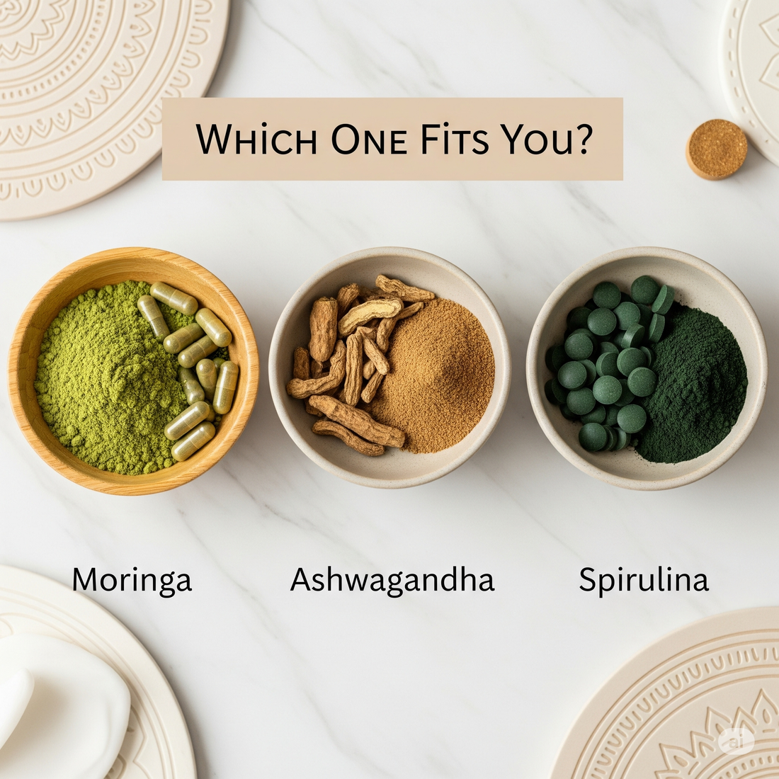 Moringa vs Ashwagandha vs Spirulina: Which Superfood Should You Take?
